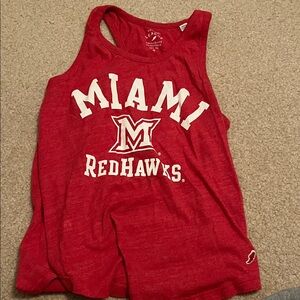 Miami RedHawks Red Graphic Tank Top